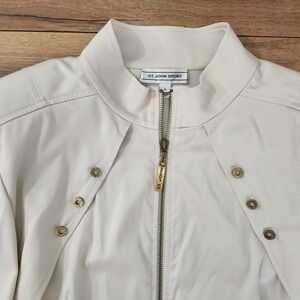 ST.JOHN SPORT ZIP JACKET SAILING CREAM SIZE LARGE